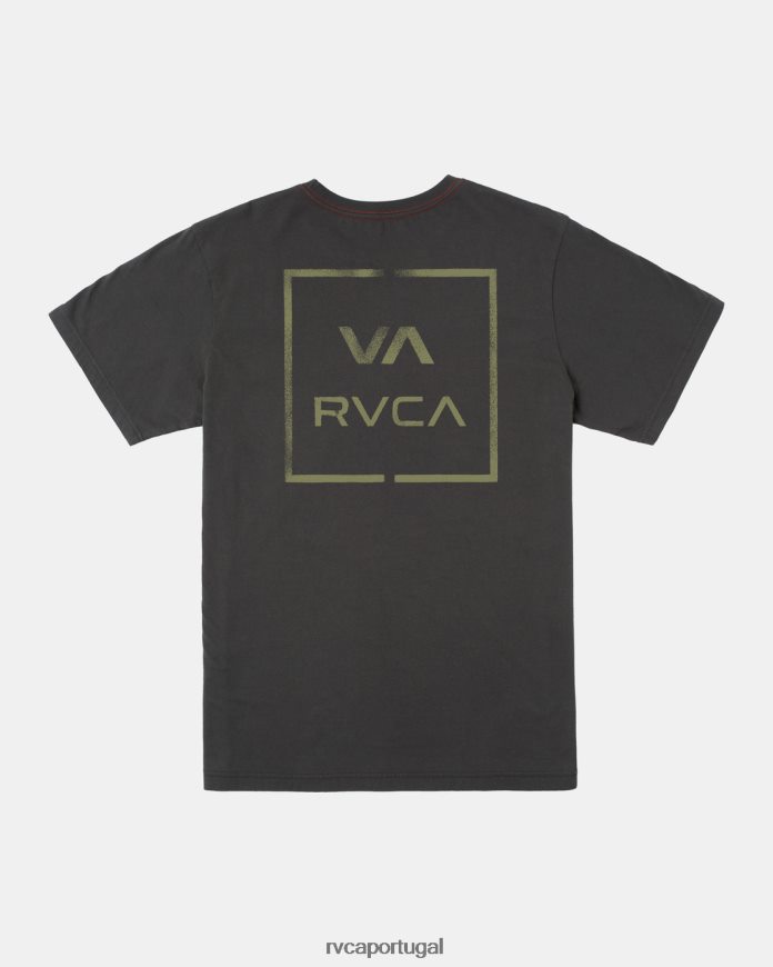 roupas RVCA homens va até o fim pirata preto N00F2H202