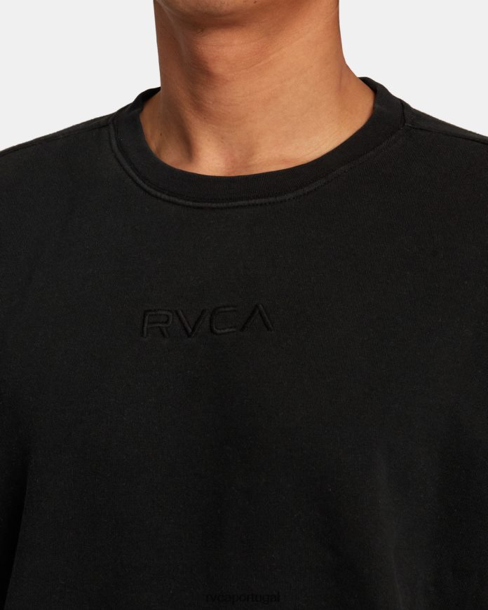 roupas RVCA homens moletom ptc preto N00F2H426