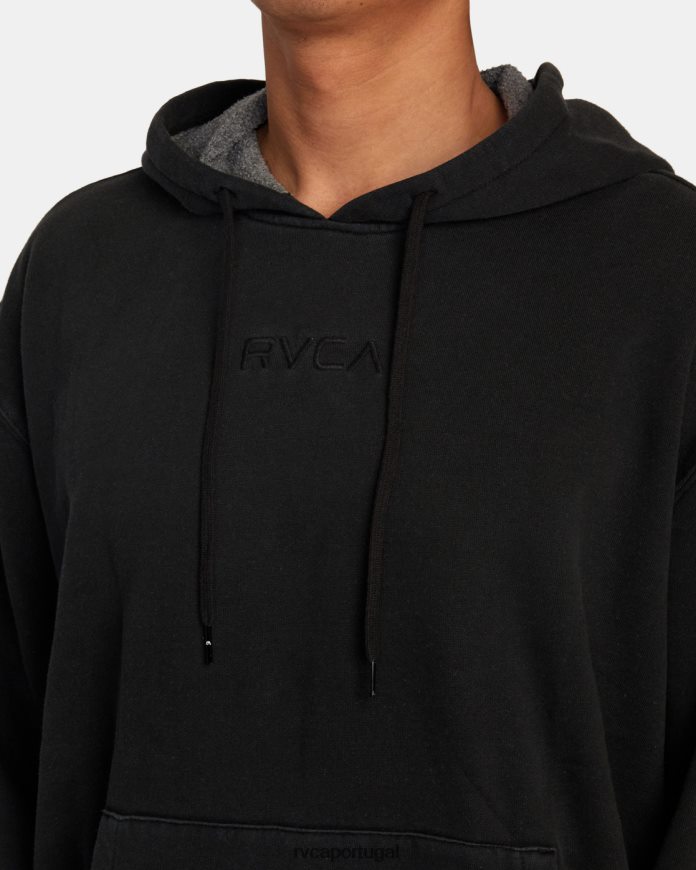 roupas RVCA homens moletom ptc preto N00F2H474