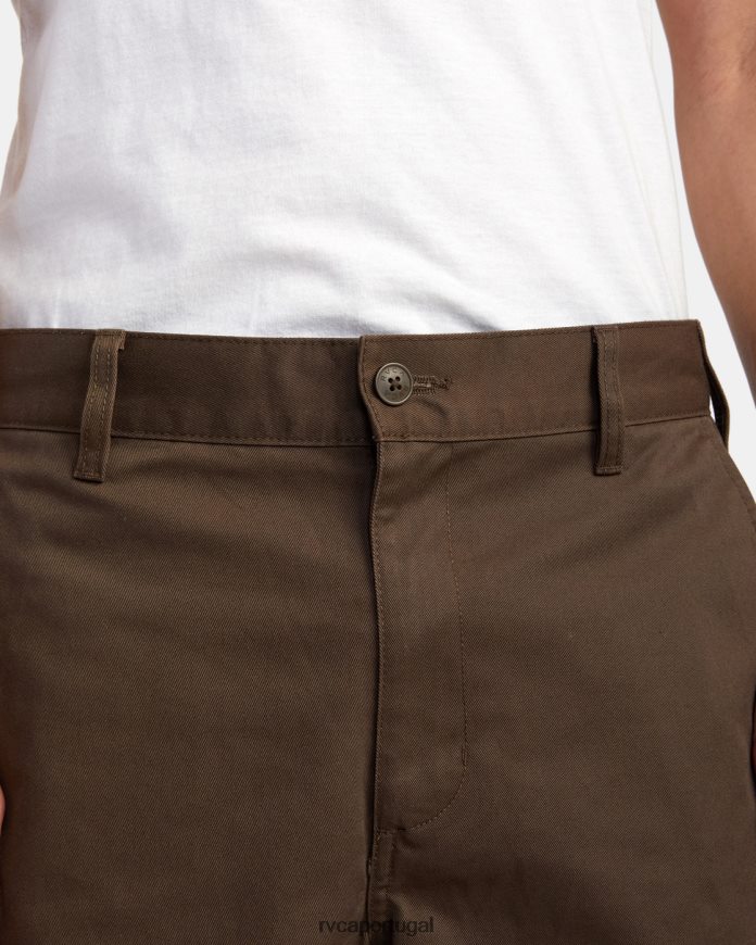 roupas RVCA homens calça americana 22 chocolate N00F2H822