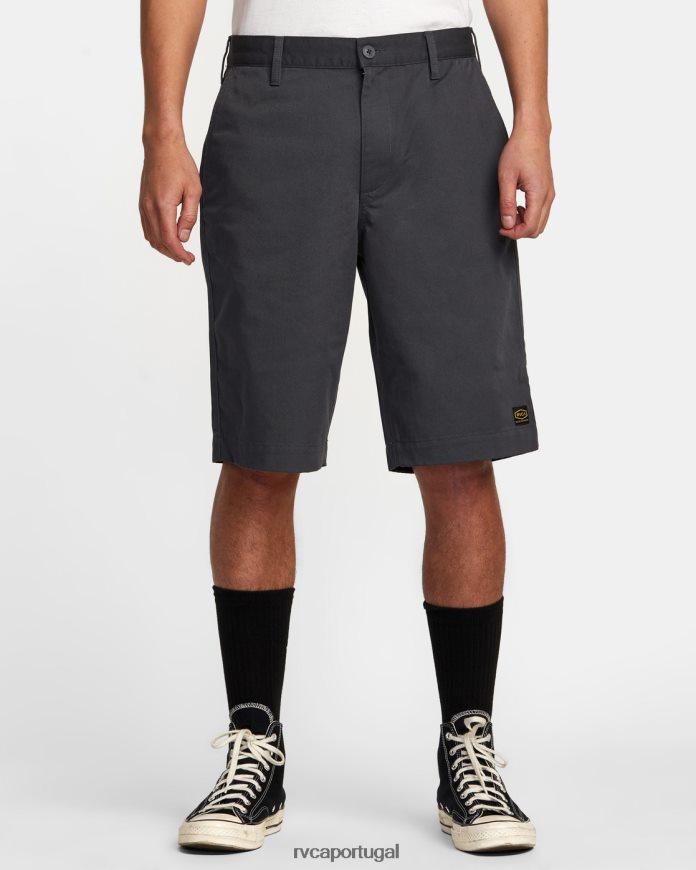 roupas RVCA homens calça americana 22 garagem azul N00F2H324