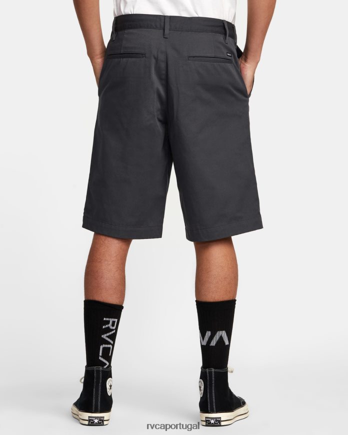 roupas RVCA homens calça americana 22 garagem azul N00F2H324