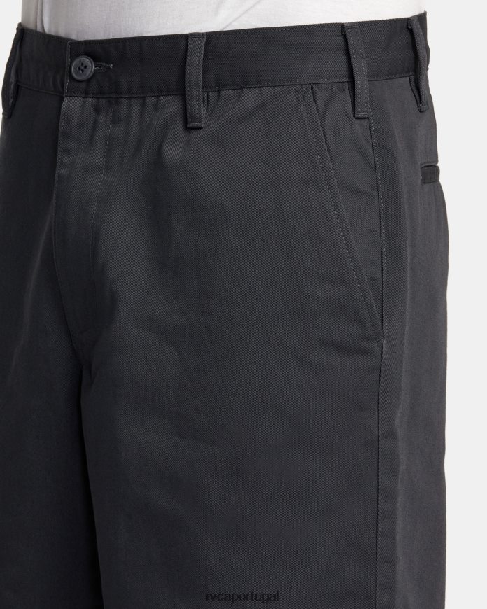 roupas RVCA homens calça americana 22 garagem azul N00F2H324