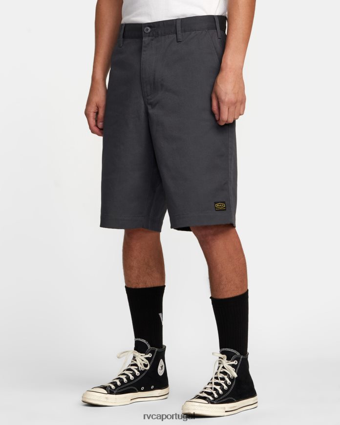 roupas RVCA homens calça americana 22 garagem azul N00F2H324