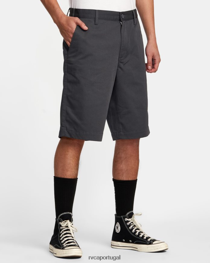 roupas RVCA homens calça americana 22 garagem azul N00F2H324