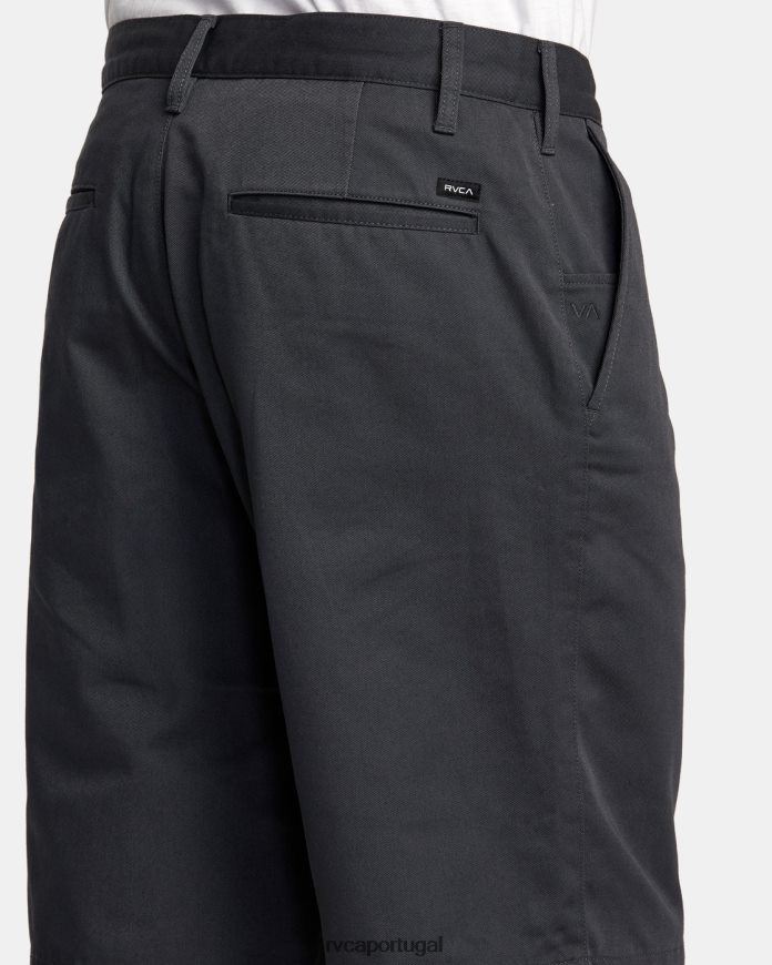 roupas RVCA homens calça americana 22 garagem azul N00F2H324