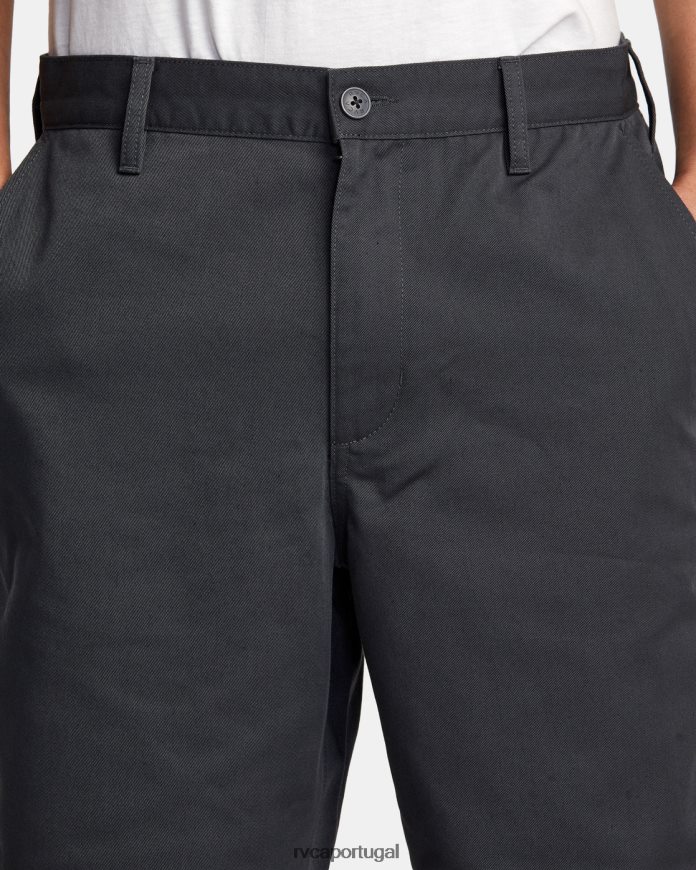 roupas RVCA homens calça americana 22 garagem azul N00F2H324