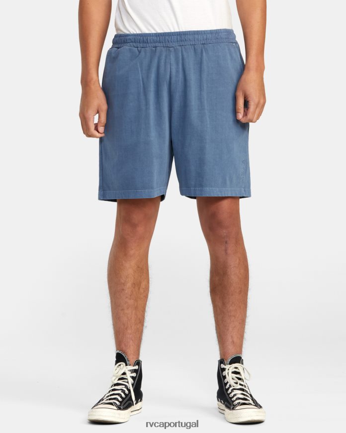 roupas RVCA homens calça elástica ptc 18 azul temperamental N00F2H615