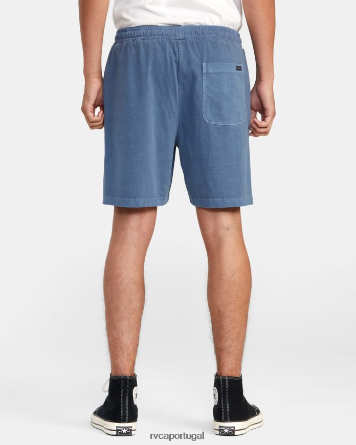roupas RVCA homens calça elástica ptc 18 azul temperamental N00F2H615