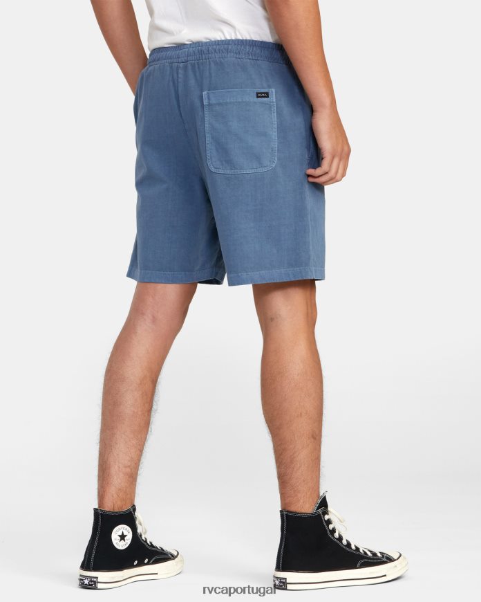 roupas RVCA homens calça elástica ptc 18 azul temperamental N00F2H615