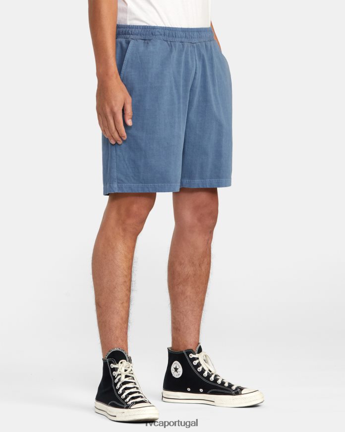 roupas RVCA homens calça elástica ptc 18 azul temperamental N00F2H615