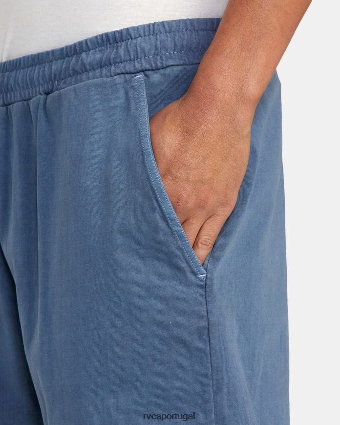 roupas RVCA homens calça elástica ptc 18 azul temperamental N00F2H615