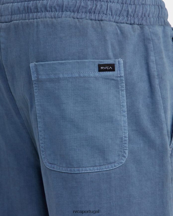 roupas RVCA homens calça elástica ptc 18 azul temperamental N00F2H615