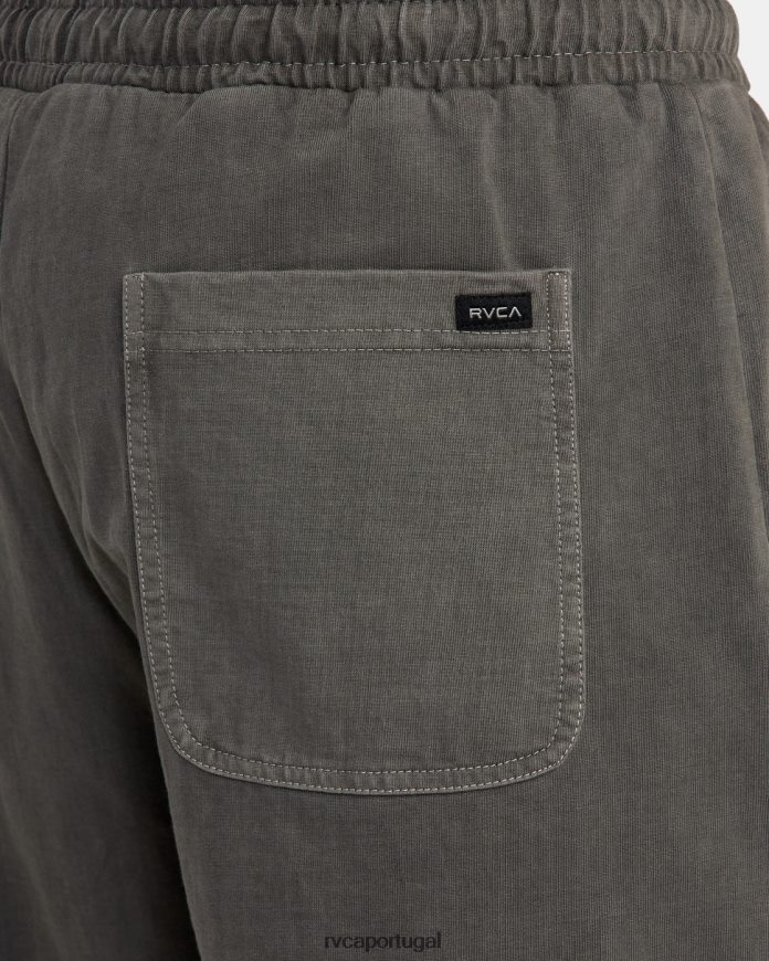 roupas RVCA homens calça elástica ptc 18 preto N00F2H1028