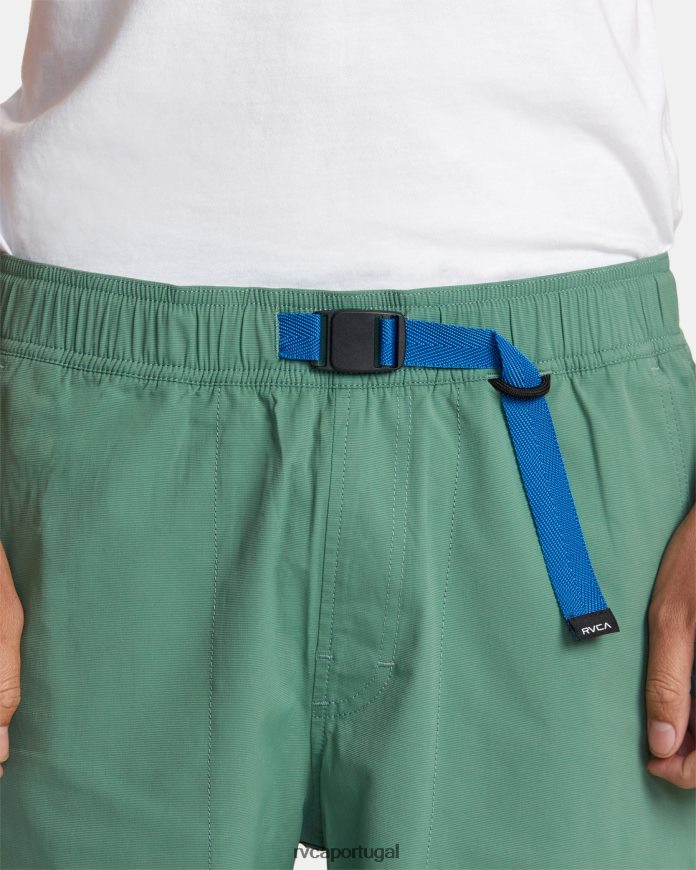 roupas RVCA homens calções de banho híbridos cívicos verde N00F2H21