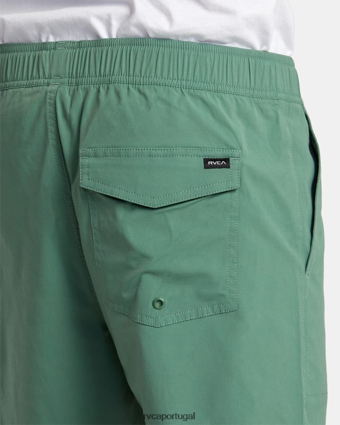 roupas RVCA homens calções de banho híbridos cívicos verde N00F2H21