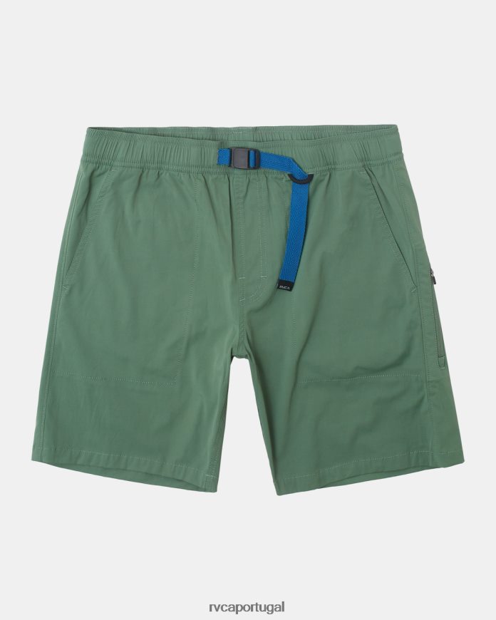 roupas RVCA homens calções de banho híbridos cívicos verde N00F2H21