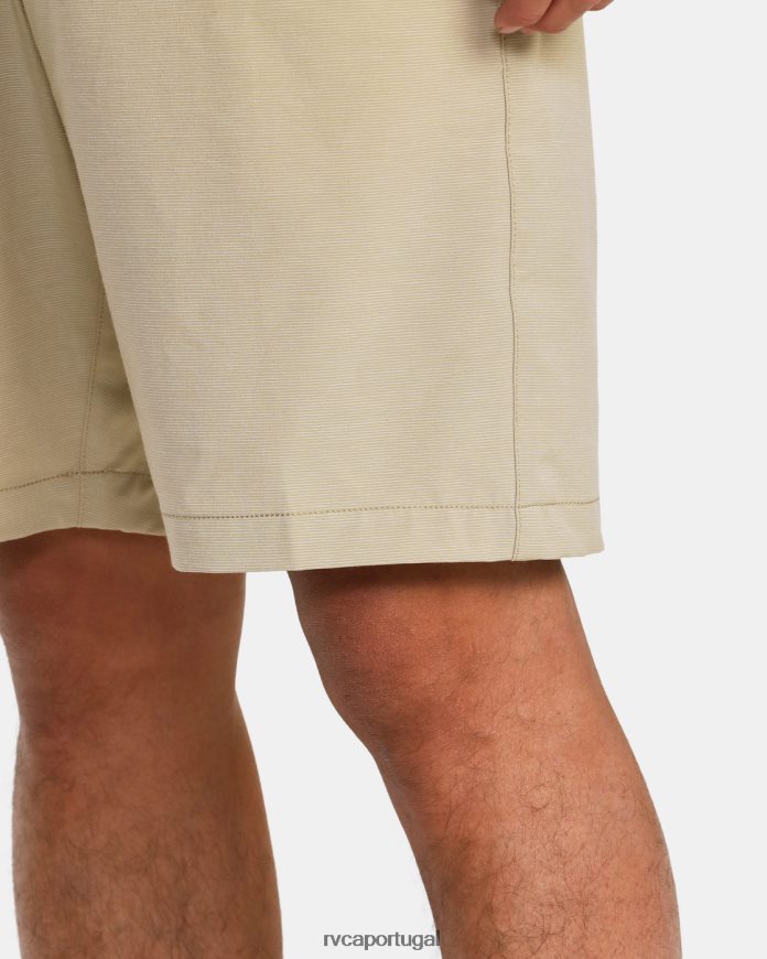 roupas RVCA homens calções de banho híbridos daggers chino cáqui N00F2H780
