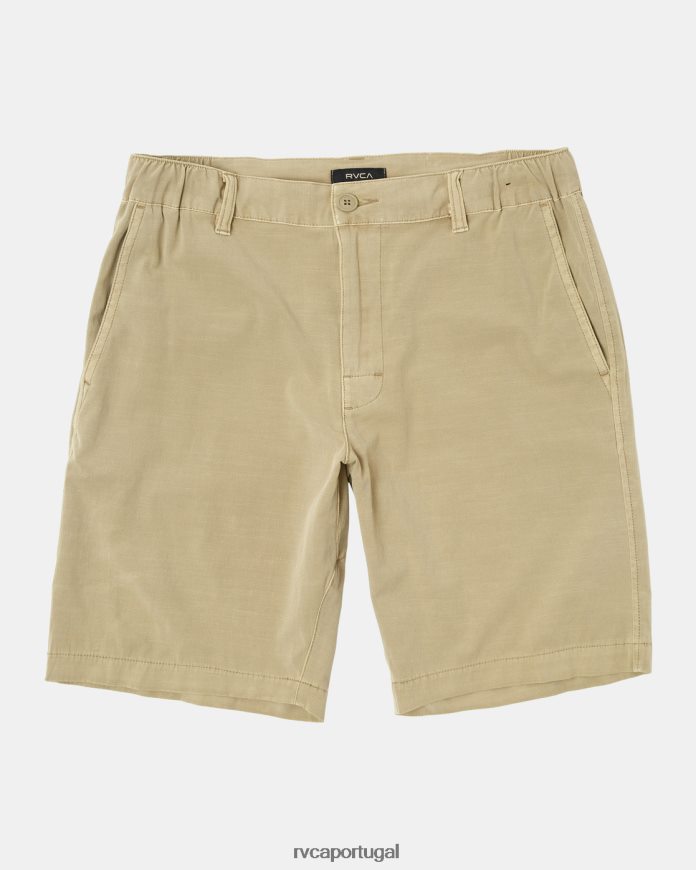 roupas RVCA homens calções de banho híbridos daggers chino cáqui N00F2H780