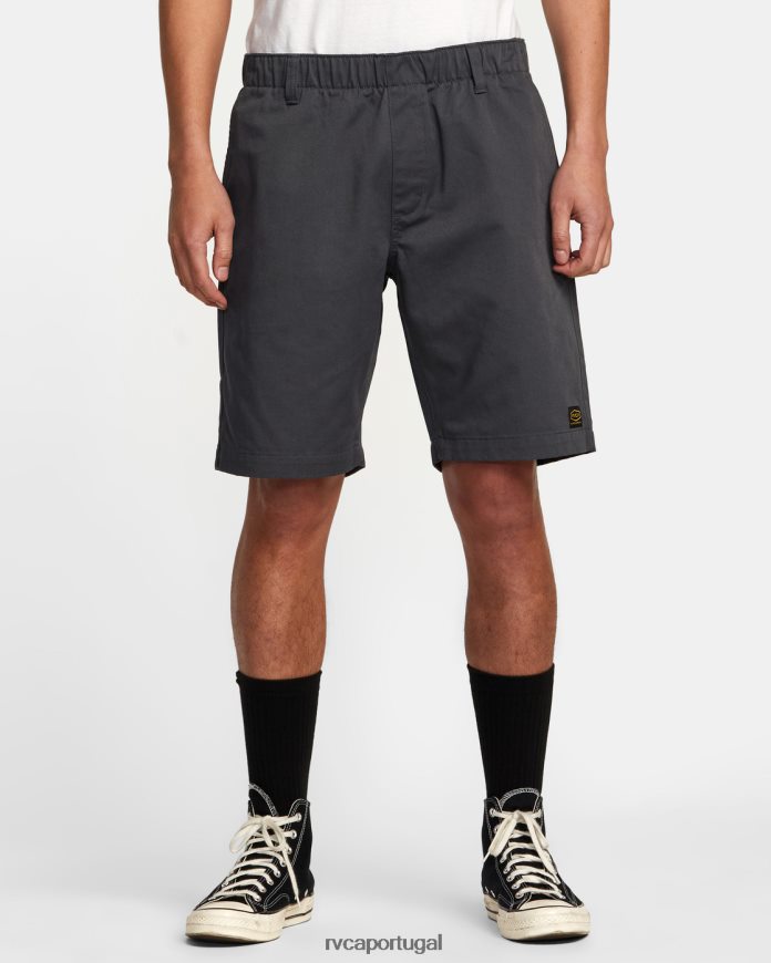 roupas RVCA homens coleção recession americana shorts elasticized 20 garagem azul N00F2H328