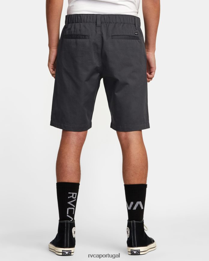 roupas RVCA homens coleção recession americana shorts elasticized 20 garagem azul N00F2H328