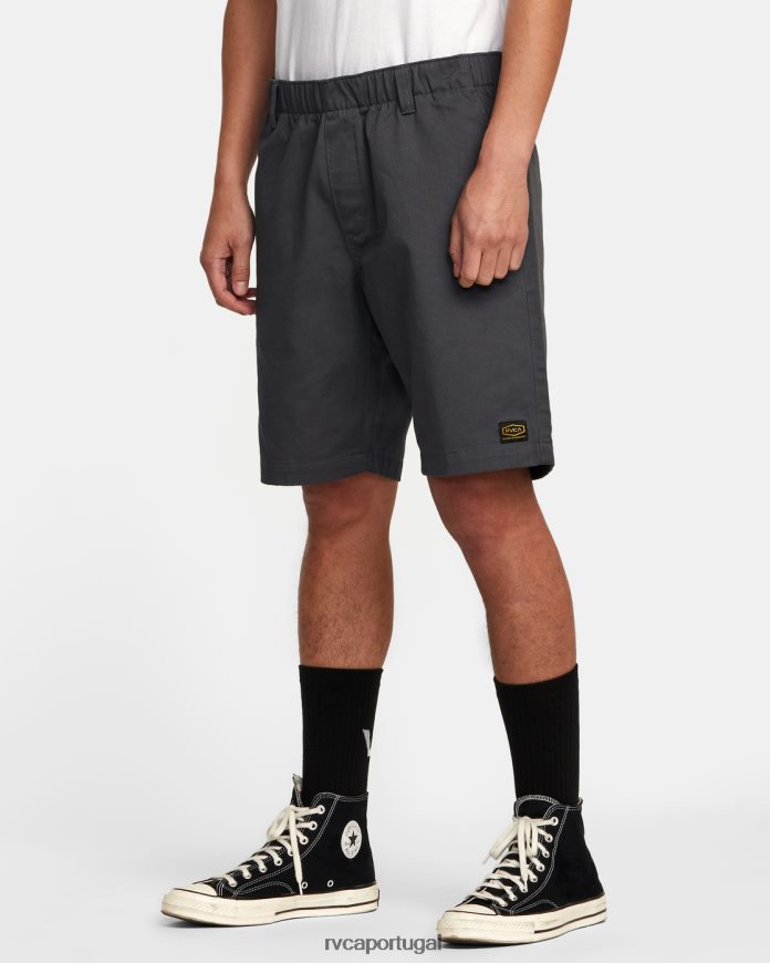 roupas RVCA homens coleção recession americana shorts elasticized 20 garagem azul N00F2H328