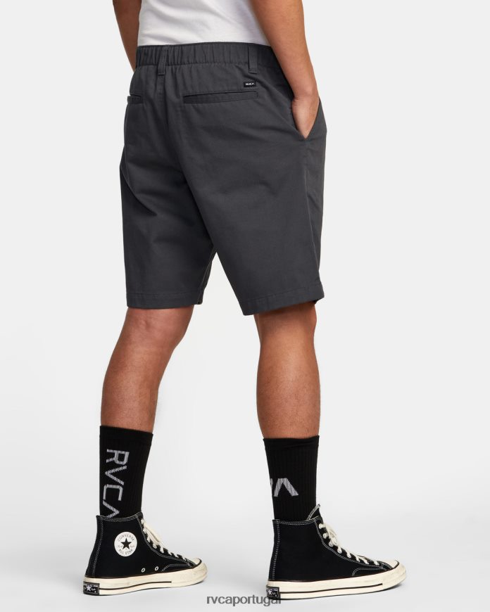 roupas RVCA homens coleção recession americana shorts elasticized 20 garagem azul N00F2H328