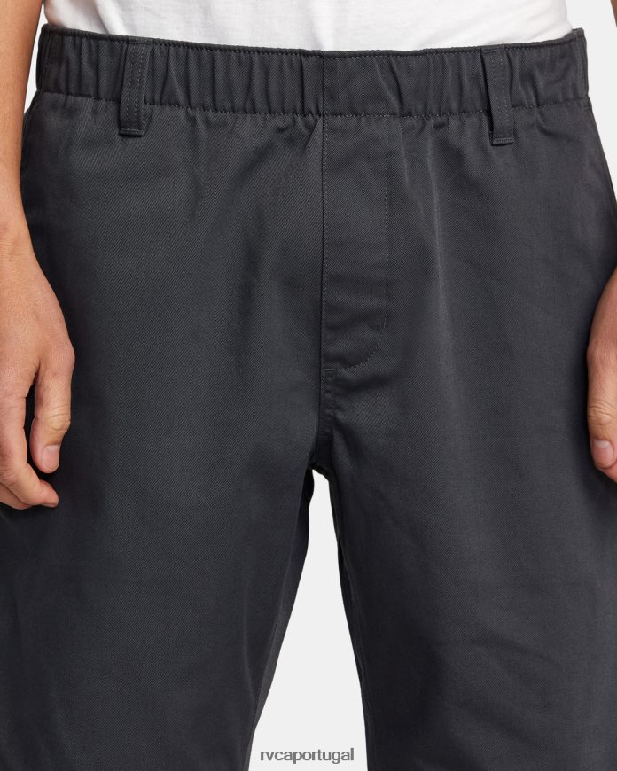 roupas RVCA homens coleção recession americana shorts elasticized 20 garagem azul N00F2H328