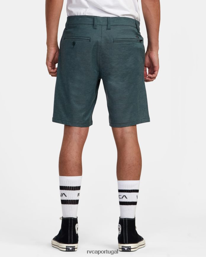roupas RVCA homens de volta em shorts híbrido 19 caçador verde N00F2H758