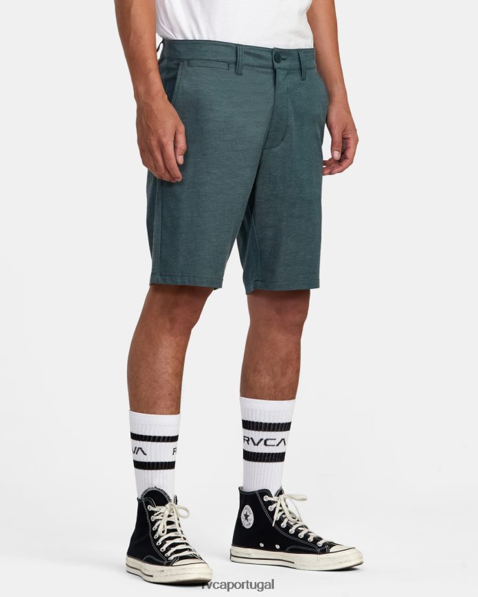 roupas RVCA homens de volta em shorts híbrido 19 caçador verde N00F2H758
