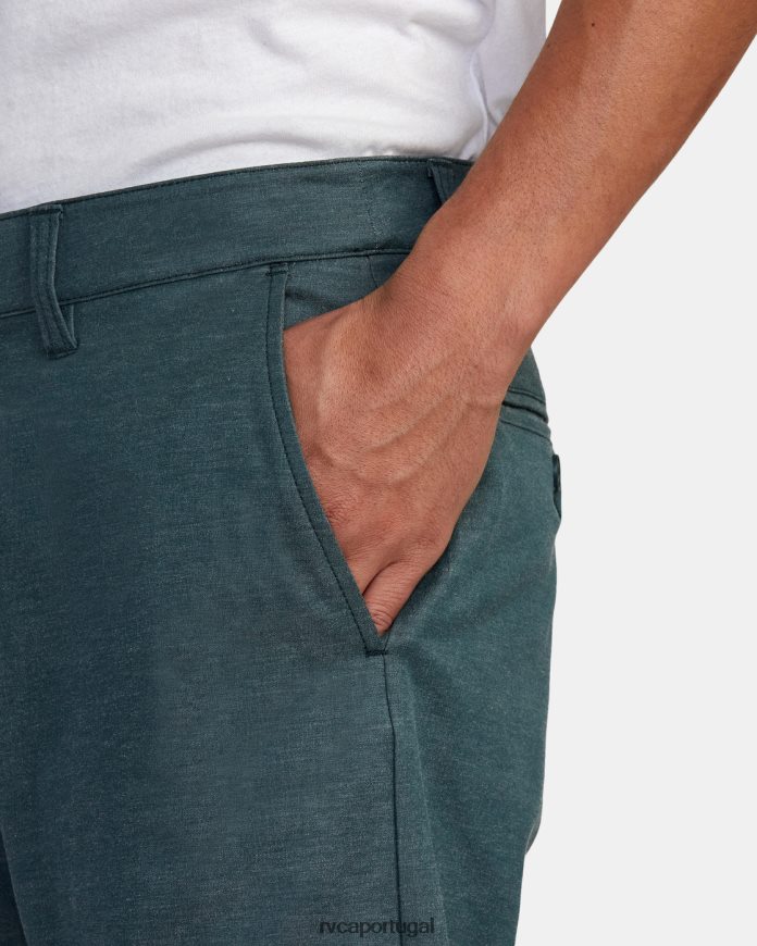 roupas RVCA homens de volta em shorts híbrido 19 caçador verde N00F2H758