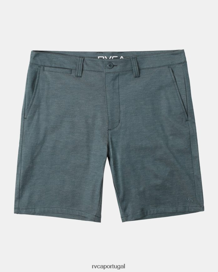 roupas RVCA homens de volta em shorts híbrido 19 caçador verde N00F2H758