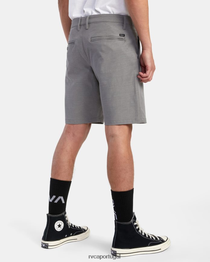 roupas RVCA homens de volta em shorts híbrido 19 urze atlética N00F2H741