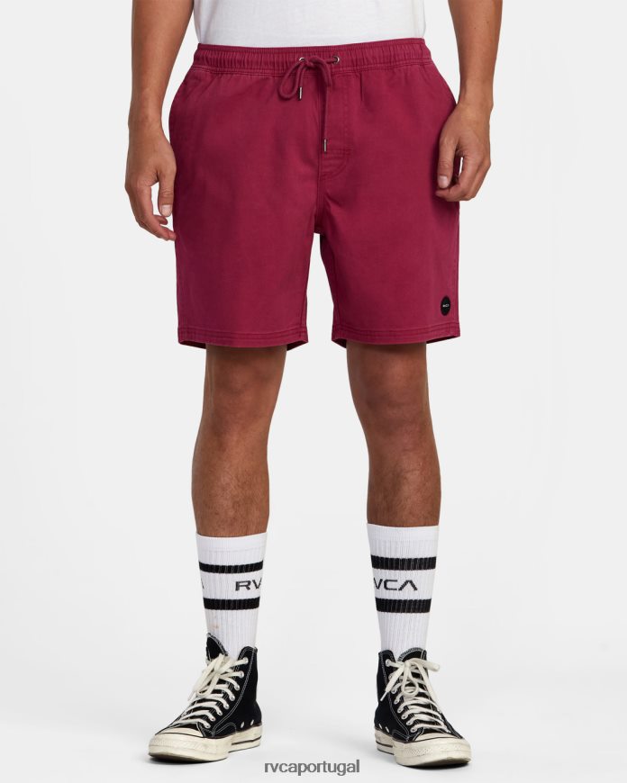 roupas RVCA homens escape shorts com cintura elástica 17 cacto rosa N00F2H1056