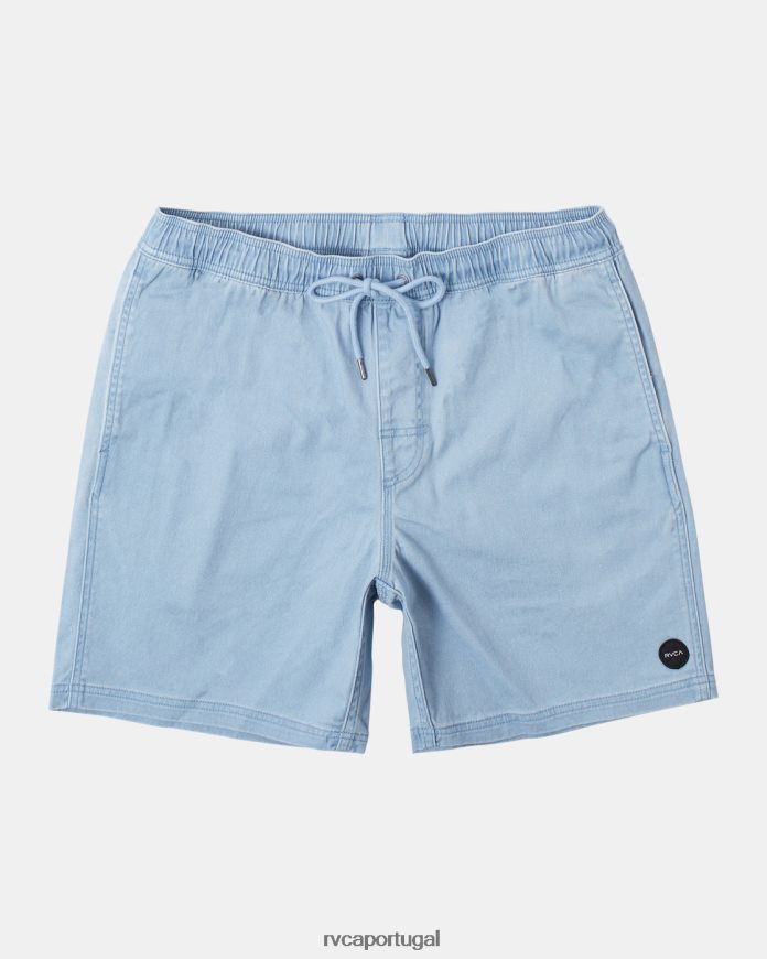 roupas RVCA homens escape shorts com cintura elástica 17 déjà azul N00F2H690