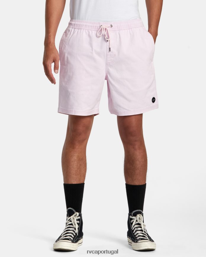 roupas RVCA homens escape shorts com cintura elástica 17 luz rosa N00F2H205