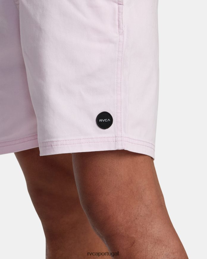 roupas RVCA homens escape shorts com cintura elástica 17 luz rosa N00F2H205