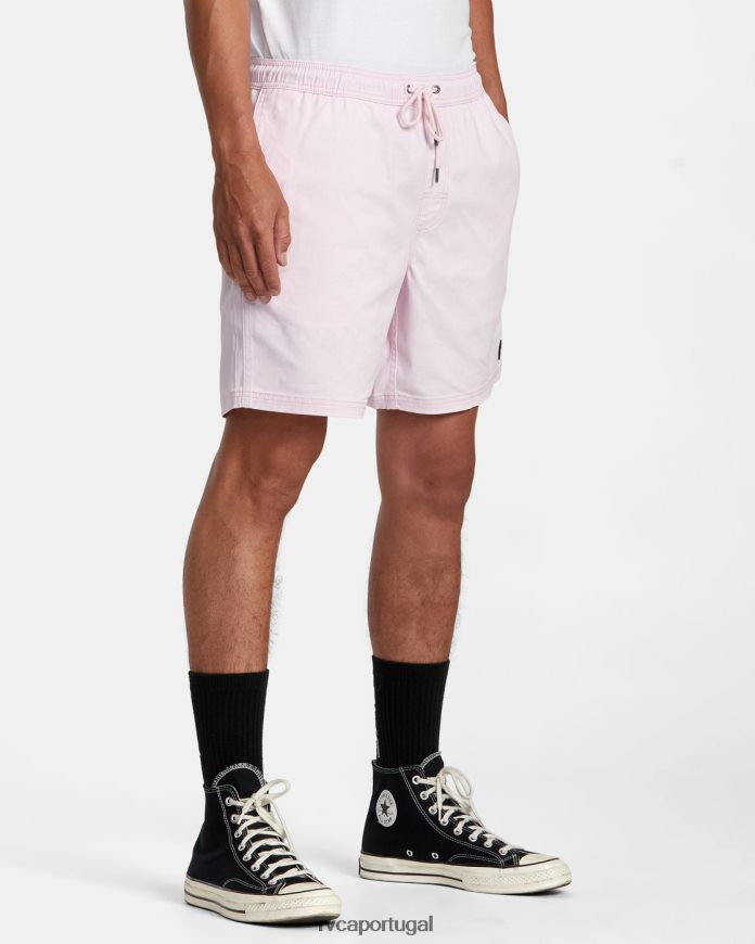roupas RVCA homens escape shorts com cintura elástica 17 luz rosa N00F2H205