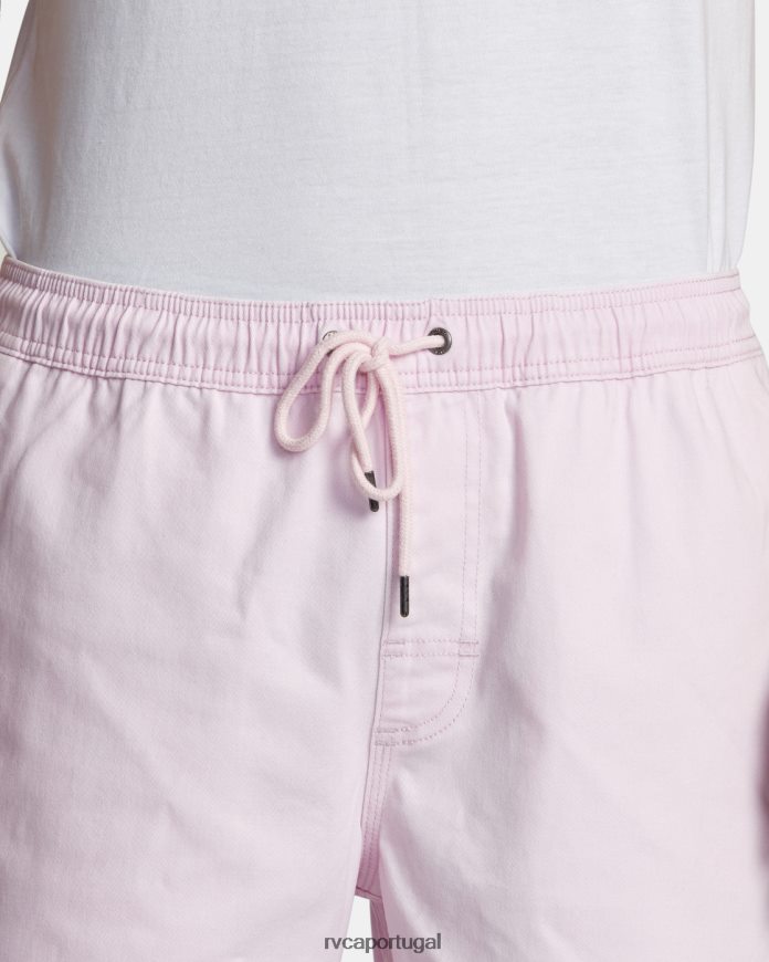 roupas RVCA homens escape shorts com cintura elástica 17 luz rosa N00F2H205