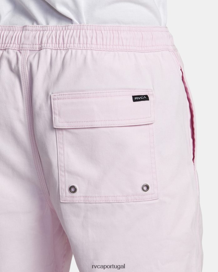 roupas RVCA homens escape shorts com cintura elástica 17 luz rosa N00F2H205
