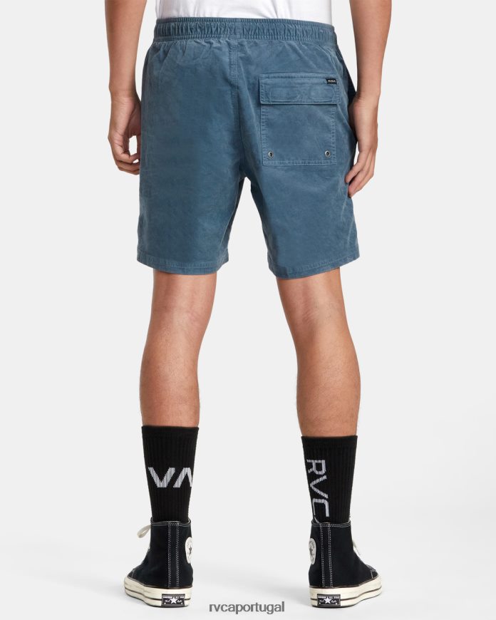 roupas RVCA homens escape shorts de veludo cotelê com cintura elástica 17 pato claro azul N00F2H60