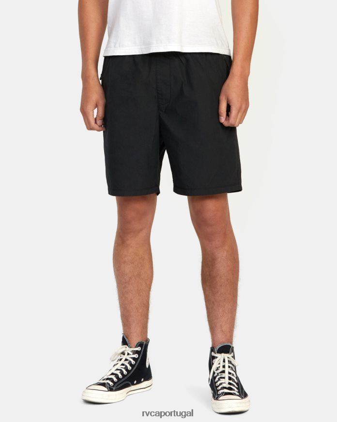 roupas RVCA homens short elástico híbrido brodie 2 17 preto N00F2H904