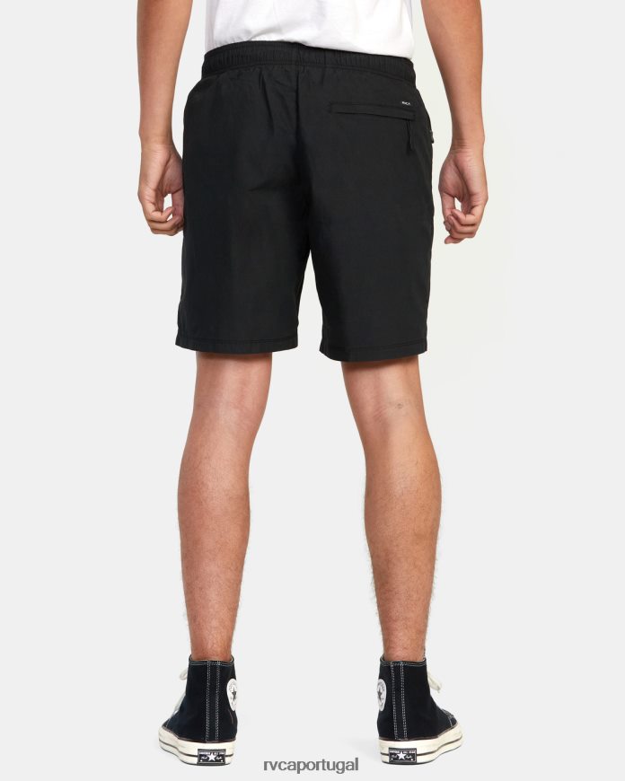 roupas RVCA homens short elástico híbrido brodie 2 17 preto N00F2H904