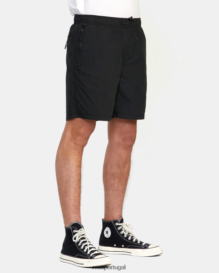 roupas RVCA homens short elástico híbrido brodie 2 17 preto N00F2H904