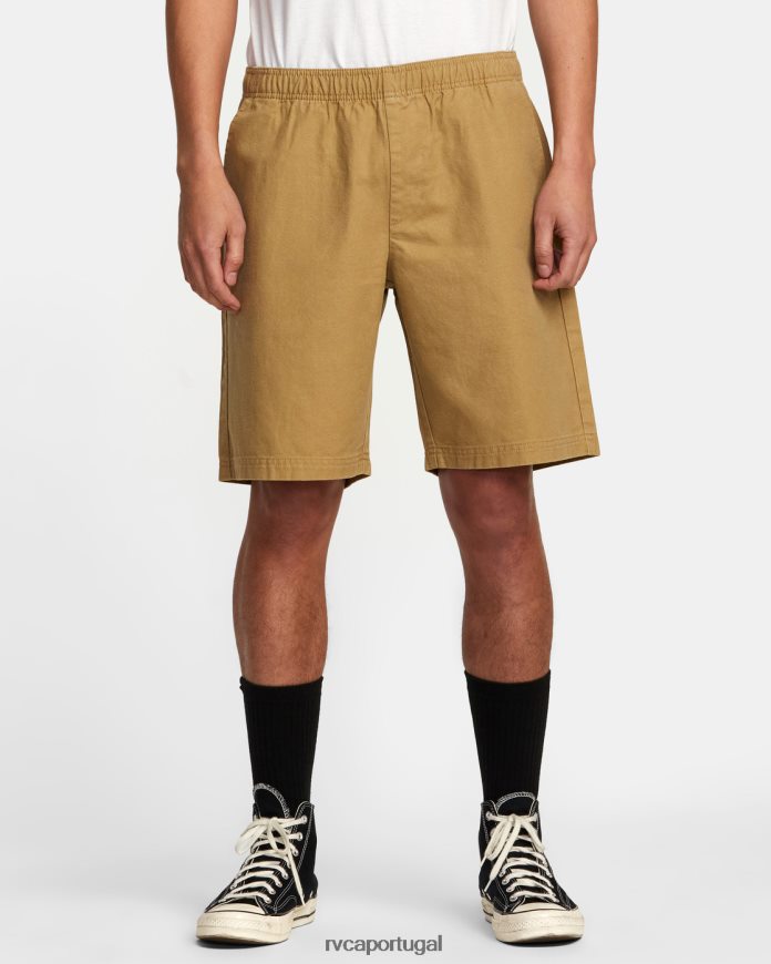 roupas RVCA homens shorts 20 com cintura elástica de alta qualidade cáqui N00F2H339