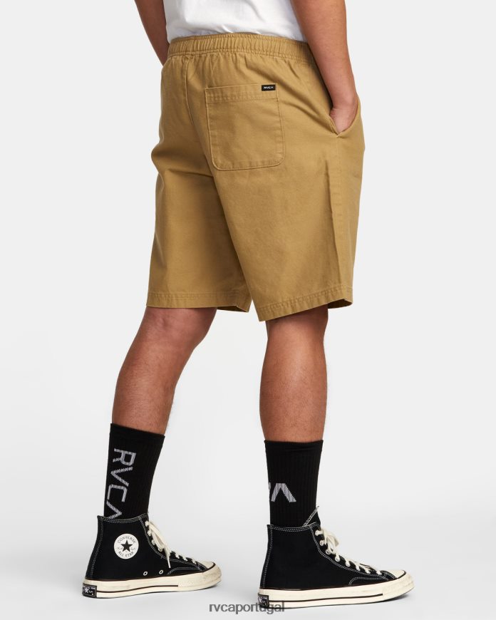 roupas RVCA homens shorts 20 com cintura elástica de alta qualidade cáqui N00F2H339