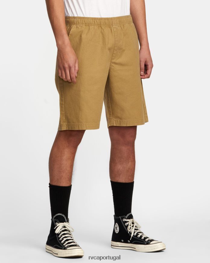 roupas RVCA homens shorts 20 com cintura elástica de alta qualidade cáqui N00F2H339