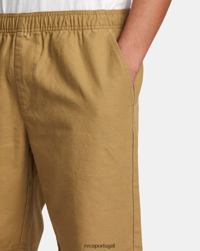 roupas RVCA homens shorts 20 com cintura elástica de alta qualidade cáqui N00F2H339