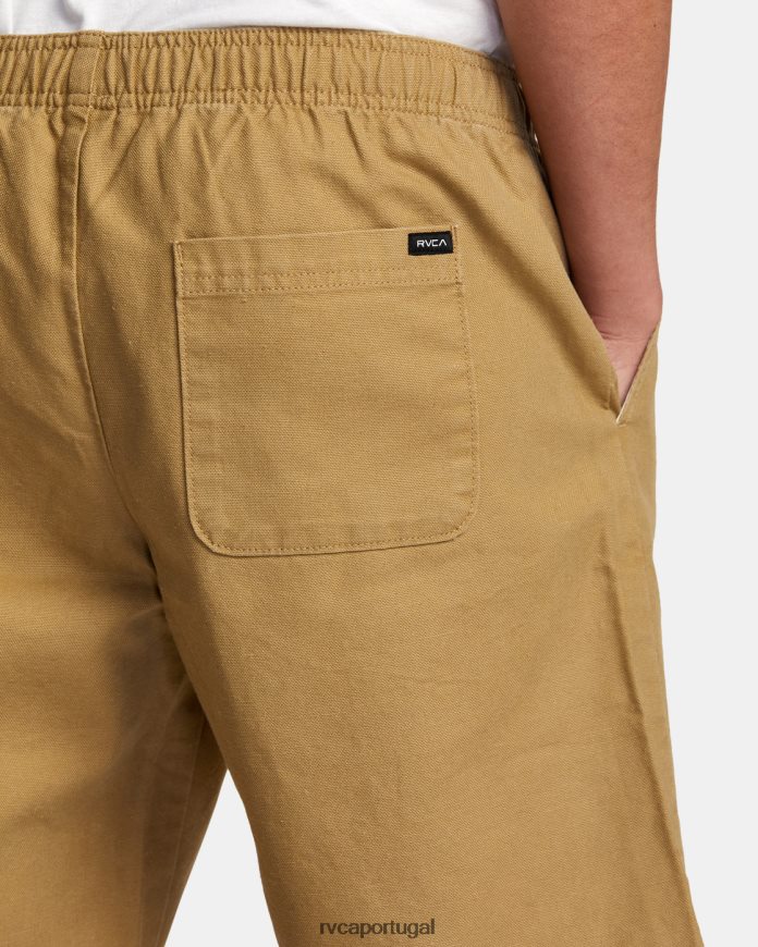 roupas RVCA homens shorts 20 com cintura elástica de alta qualidade cáqui N00F2H339