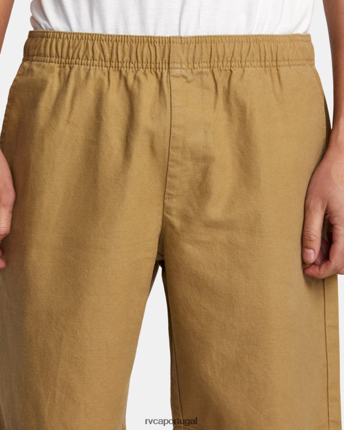 roupas RVCA homens shorts 20 com cintura elástica de alta qualidade cáqui N00F2H339